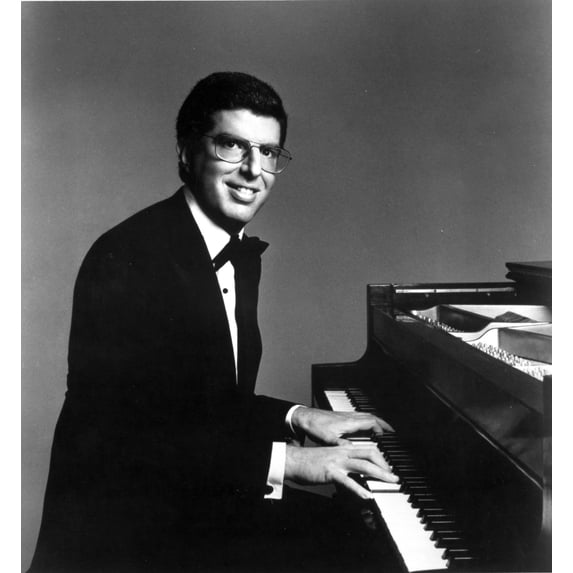 Marvin Hamlisch at a piano Photo Print (24 x 30)