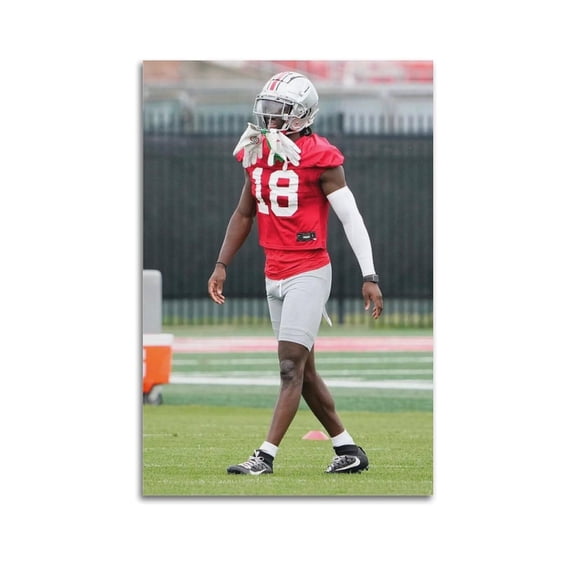 Marvin Harrison Jr American Football Sports Stars Poster Poster Album Cover Posters for Bedroom Wall Art Canvas Posters Music Album Cover Poster