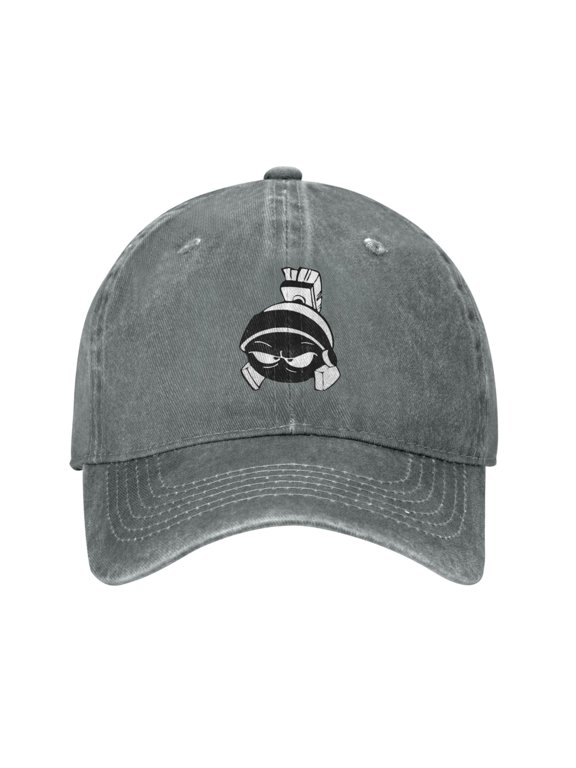 Marvin The Martian 1 Men And Women Denim Baseball Cap Adjustable Vintage Trucker Hat Washed Casquette Denim Cap Hat