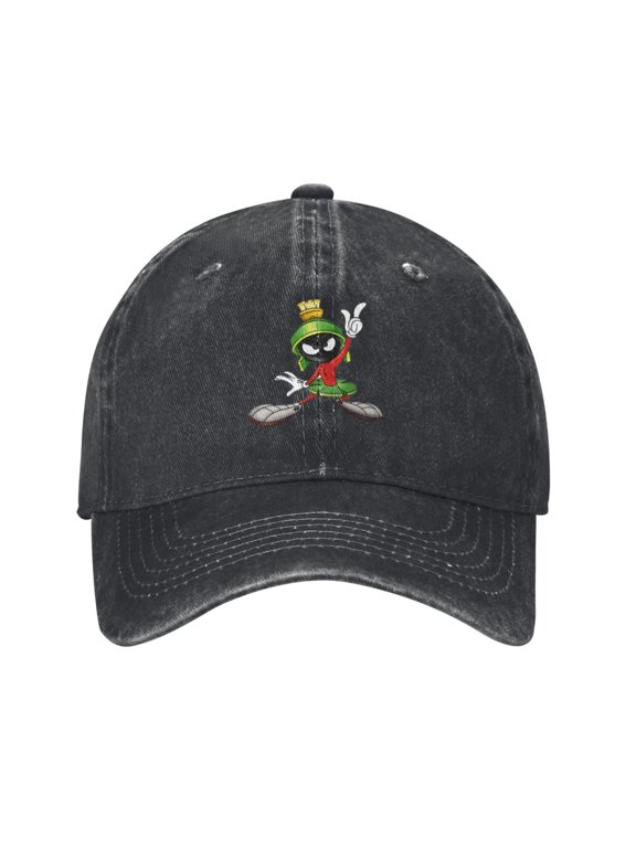 Marvin The Martian 2 Men And Women Denim Baseball Cap Adjustable Vintage Trucker Hat Washed Casquette Denim Cap Hat