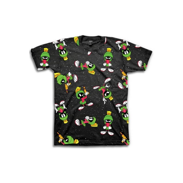 Marvin The Martian Boys Space All Over Print T-Shirt Sizes 8-18