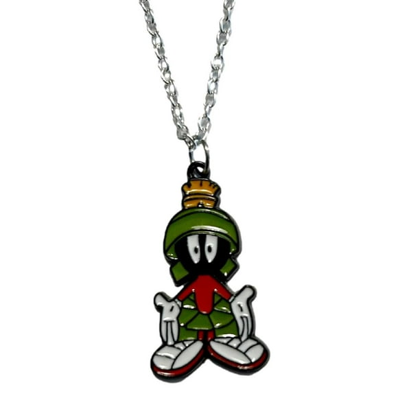 Marvin The Martian Enamel Metal Pendant Necklace