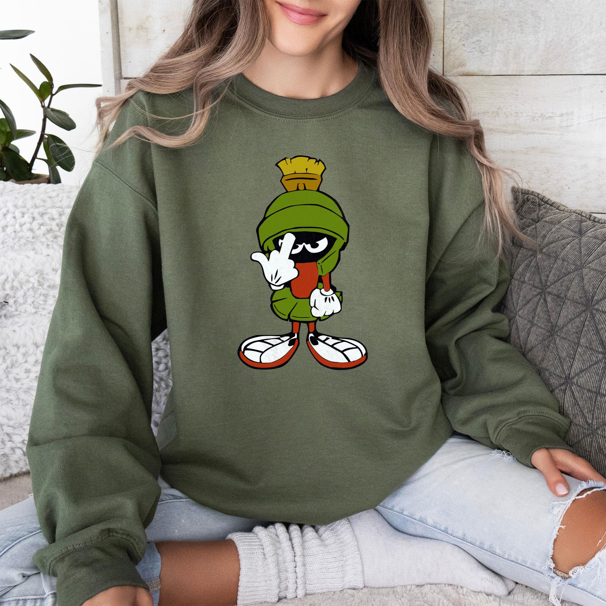 Marvin The Martian Middle Finger Flipping The Bird Looney Toons Worn