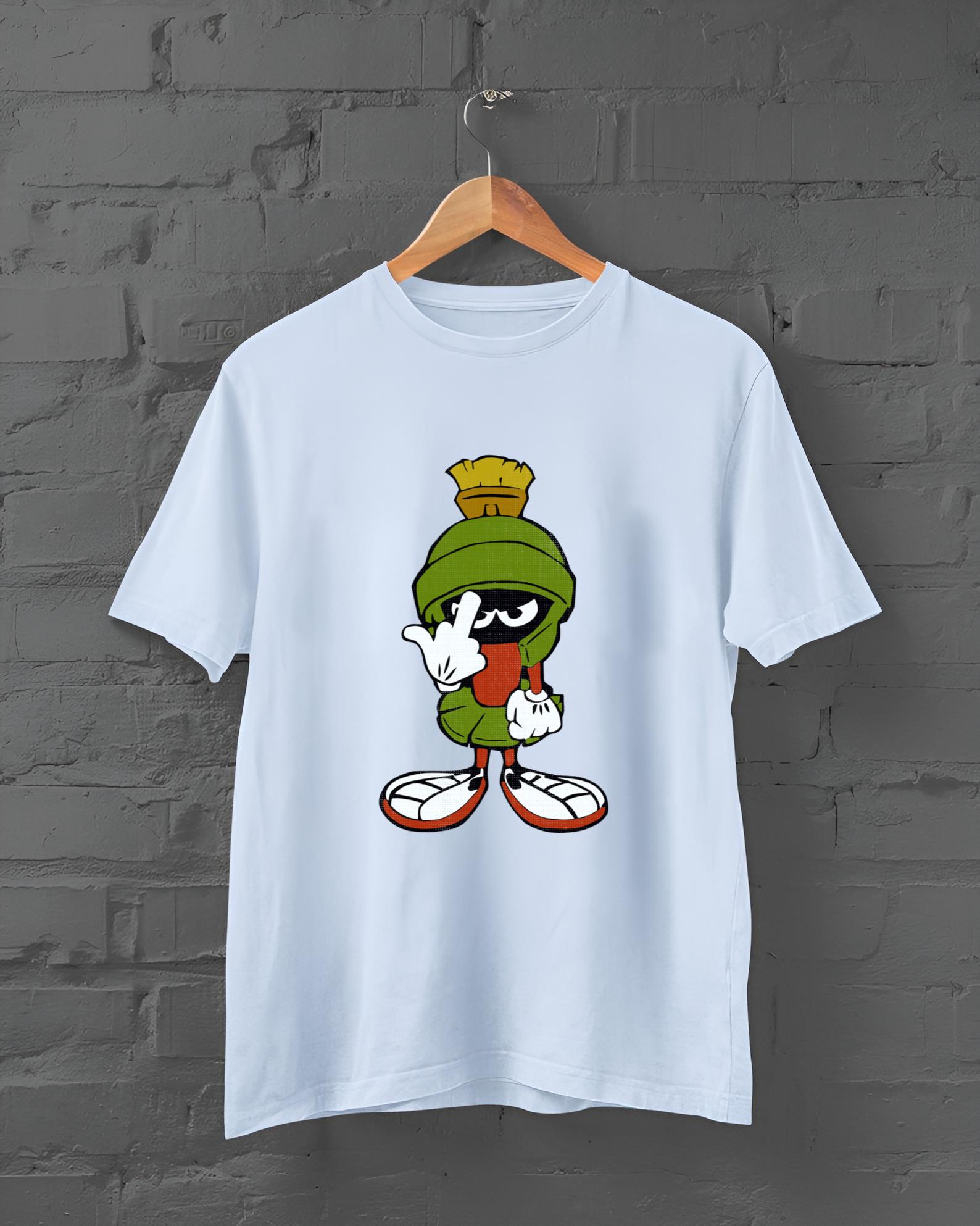 Marvin The Martian Middle Finger Flipping The Bird Looney Toons Worn