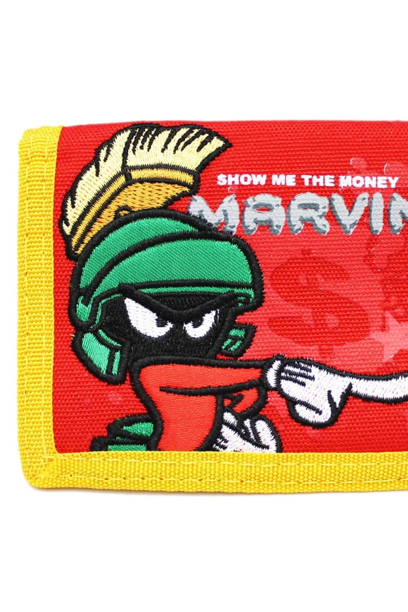 Marvin the Martian Show Me the Money Kids Tri-Fold Wallet