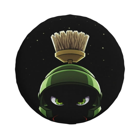 Marvin the Martian Spare Tire Cover Animal Cute Cartoon Weatherproof Universal Wheel Protectors Camper Tire Covers for Trailer Rv Travel