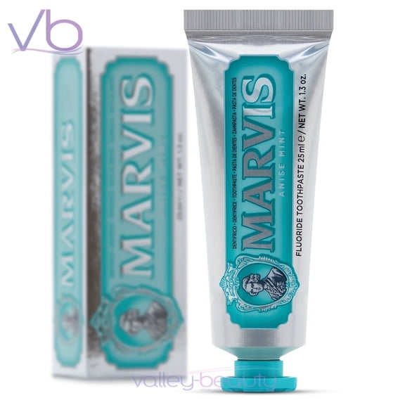 Marvis Anise Mint | Rich and Creamy Toothpaste with Spicy Peppermint Flavor, 25ml