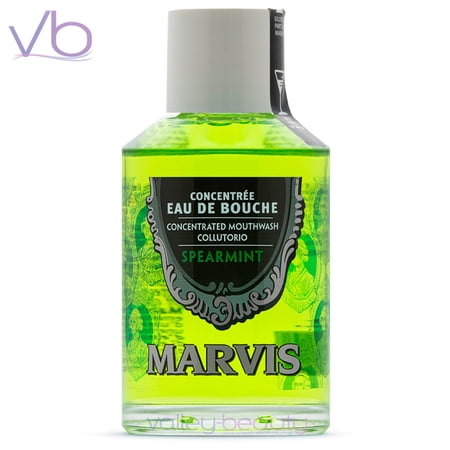 Marvis Eau De Bouche Spearmint Mouthwash | Concentrated Refreshing Italian Oral Rinse, 120ml