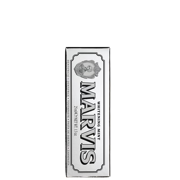 Marvis Smokers Whitening Mint | Rich and Creamy Toothpaste for Enamel Staining Removal, 25ml
