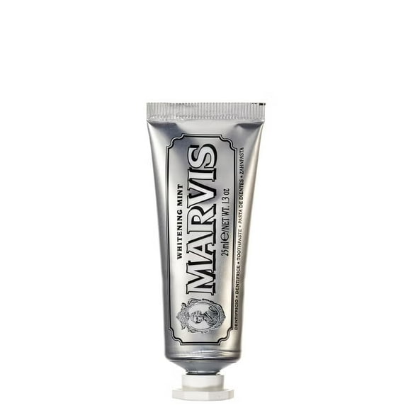 Marvis Smokers Whitening Mint | Rich and Creamy Toothpaste for Enamel Staining Removal, 25ml