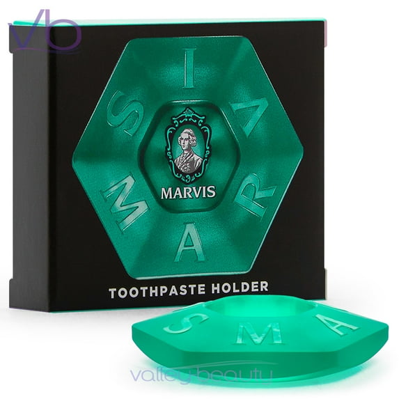 Marvis Toothpaste Green Holder | Colorful and Stylish Bathroom Vanity Assortment, (Fits 75ml, 85ml Tubes)