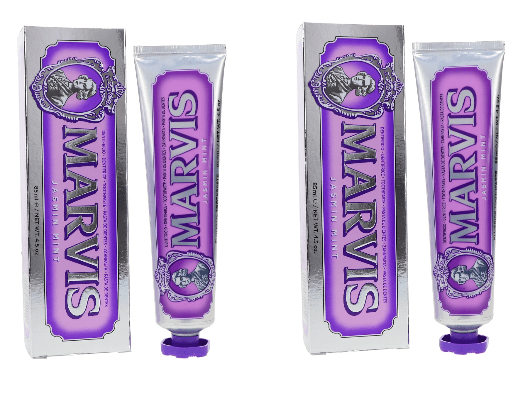 Marvis Toothpaste Jasmine Mint 2 x 85ml - Walmart.com