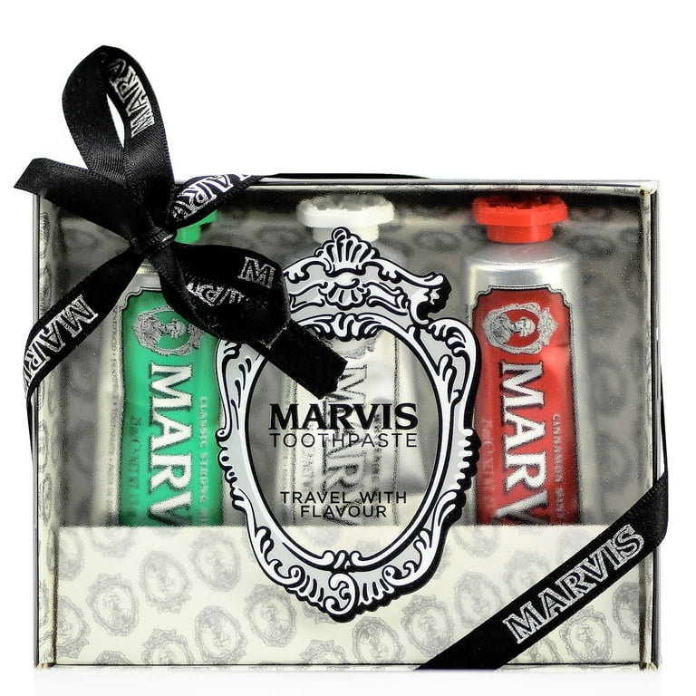 Marvis Toothpaste Travel Set, 1.3 oz Each, Classic Strong Mint