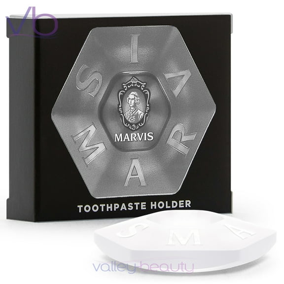 Marvis Toothpaste White Holder | Colorful and Stylish Bathroom Vanity Assortment, (Fits 75ml, 85ml Tubes)