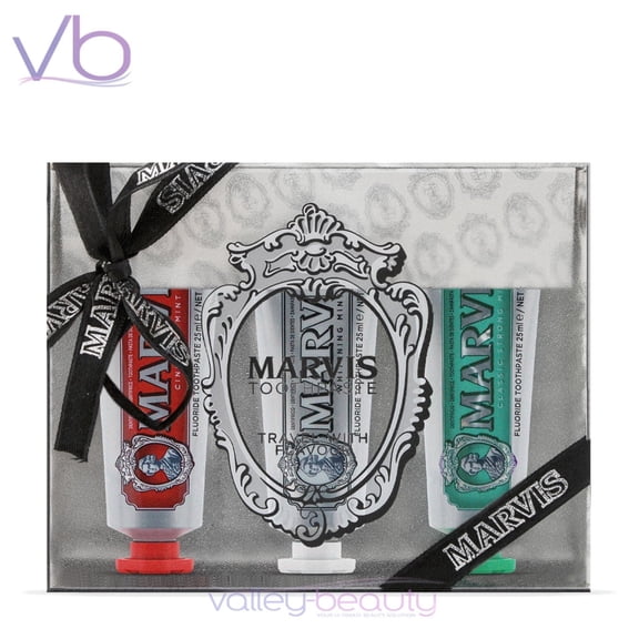 Marvis Travel with Flavor Set | Original Mint Toothpastes (3x25ml)