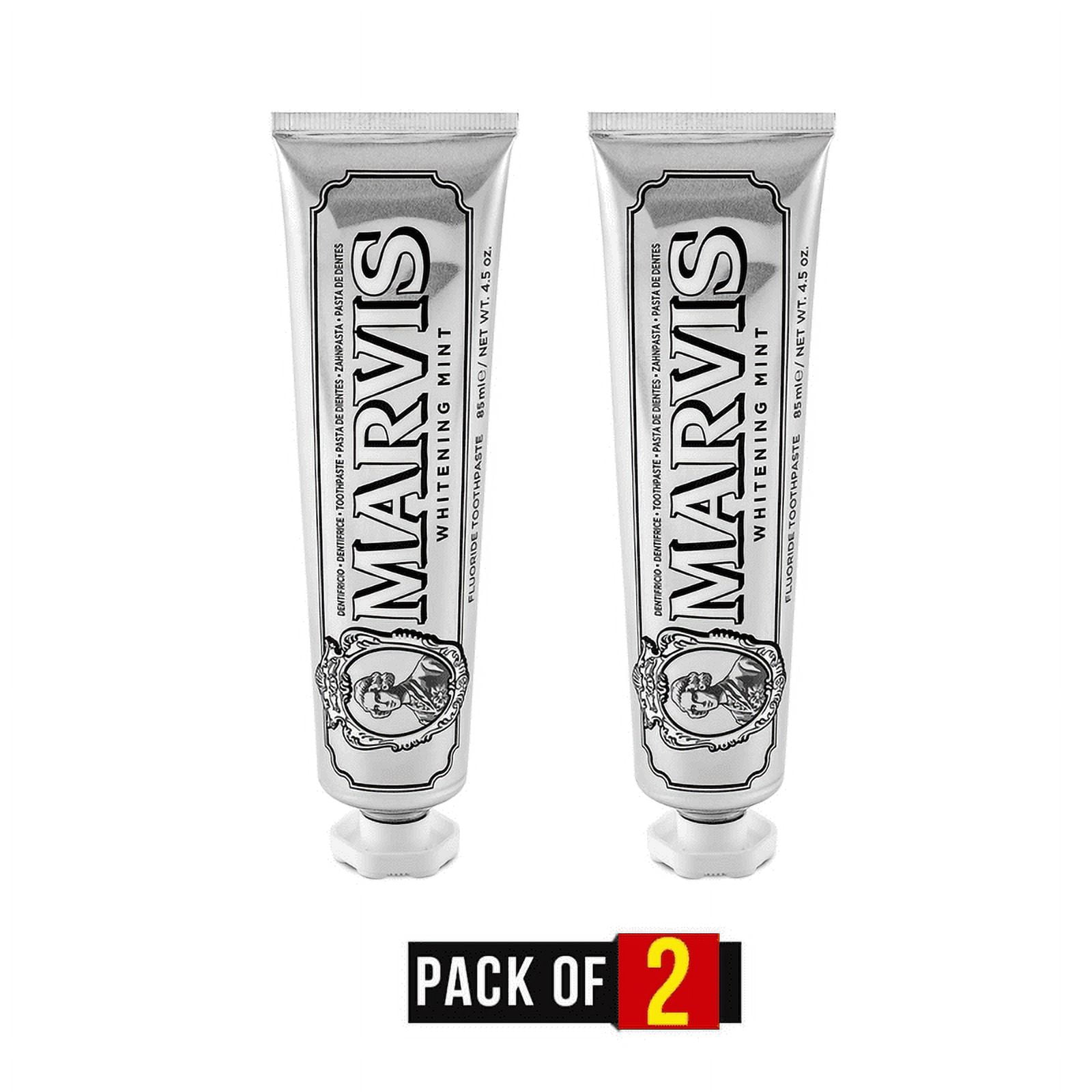Marvis Whitening Toothpaste Mint 2 x 85ml - Walmart.com