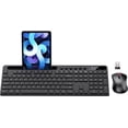 thumbnail image 1 of Marvo Wireless Keyboard and Mouse Combo, 2.4G, Low Profile, Fluid Precise, Quiet, Tablet Holder,Black, 1 of 7