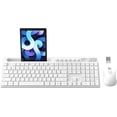 thumbnail image 1 of Marvo 2.4G Wireless Keyboard and Mouse Combo, Low Profile, Fluid Precise, Quiet, Tablet Holder,White, 1 of 8