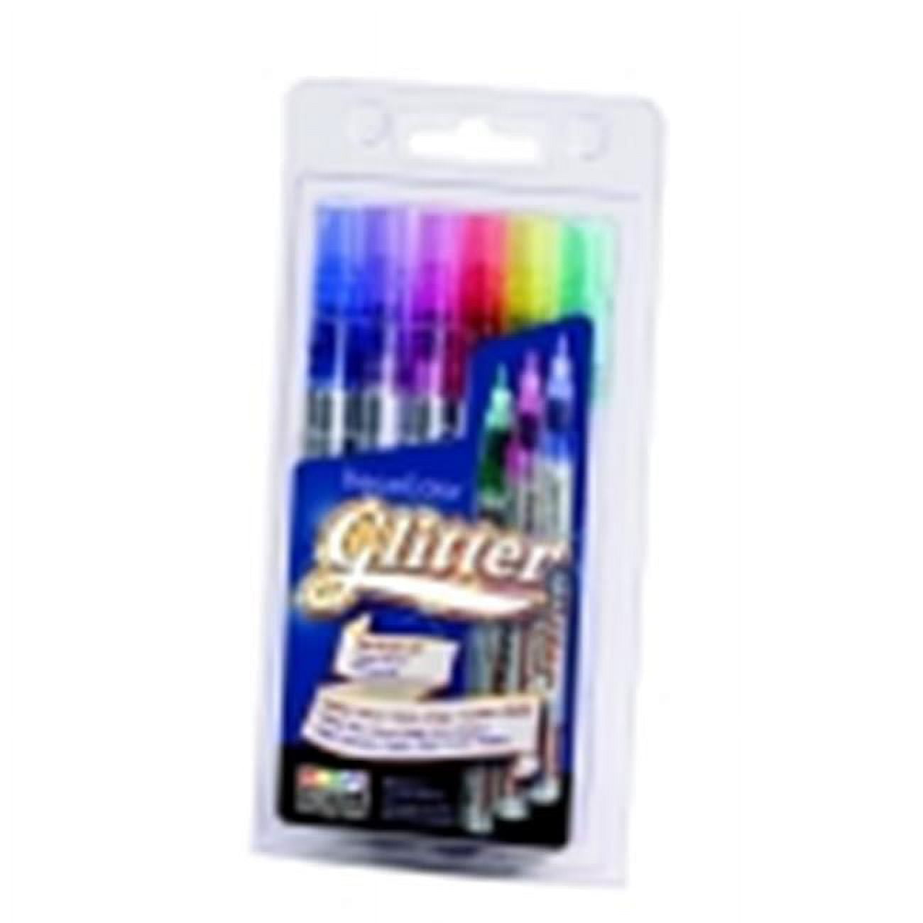 Marvy Glitter Paint Markers - Assorted Colors, Set - 6