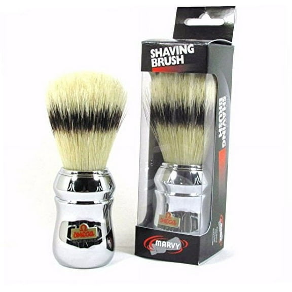 Marvy Omega Silver Handle Shaving Brush #4