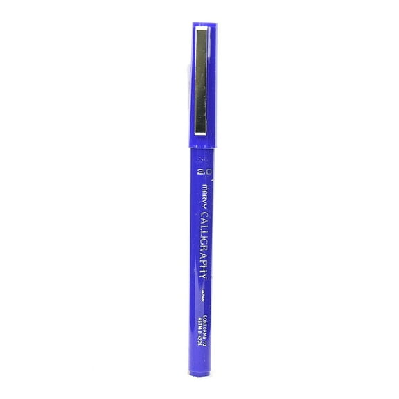 Marvy Uchida 6000 Calligraphy Pens Fine Nib Blue Ink 12/Pack (46786-PK12)
