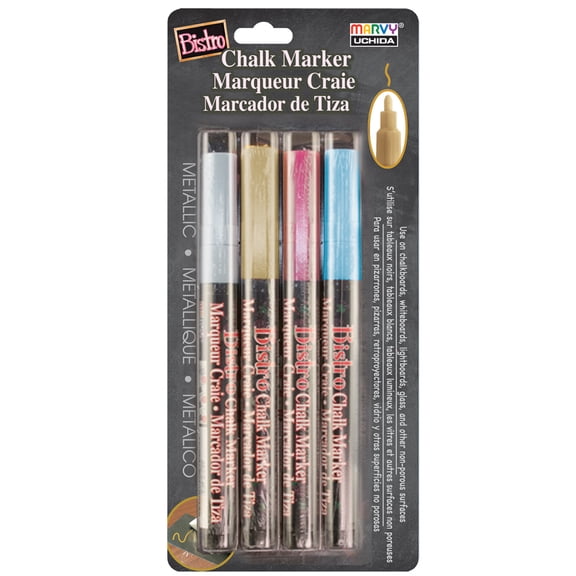 Marvy Uchida Bistro Chalk, Fine point Metallic