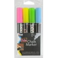 thumbnail image 1 of Marvy Uchida Bistro Chalk Marker, Broad Tip, Neon Colors, 4 Pc Set, 551740232, 1 of 6
