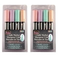 thumbnail image 1 of Marvy Uchida Bistro Chalk Markers, Chisel Tip 4-Color Set, Blush Pink, Peppermint, Pastel Peach, Pale Violet, 2 Sets, 1 of 2