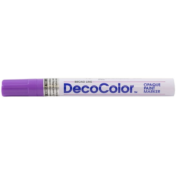 Marvy Uchida Broad Line Opaque Paint Marker, 1/Pack, Hot Purple