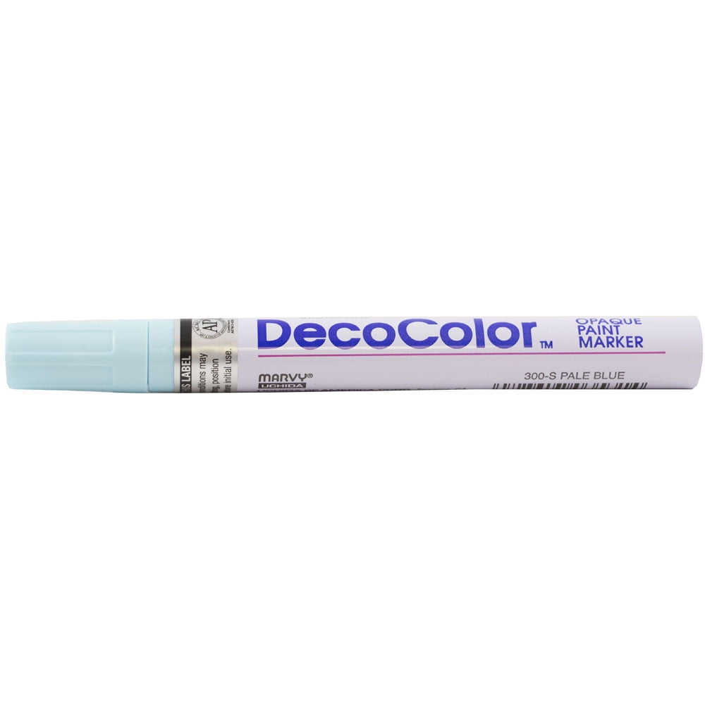 Marvy Uchida Broad Line Opaque Paint Marker, Pale Blue, 1/Pack