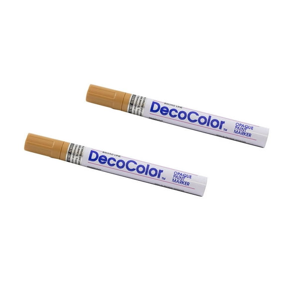 Marvy Uchida Broad Line Opaque Paint Markers, 2/Pack, Rose Wood