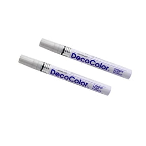Marvy Uchida Broad Line Opaque Paint Markers, Silver, 2/Pack