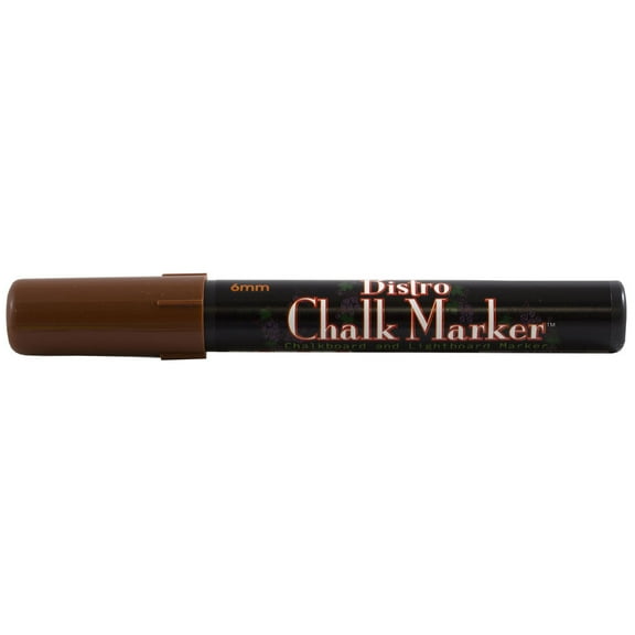 Marvy Uchida Broad Point Chalk Marker, Brown, 1/Pack