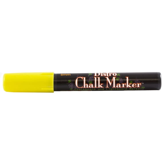 Marvy Uchida Broad Point Chalk Marker, Yellow, 1/Pack