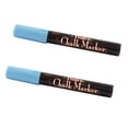 thumbnail image 1 of Marvy Uchida Broad Point Chalk Markers, Baby Blue, 2/Pack, 1 of 2