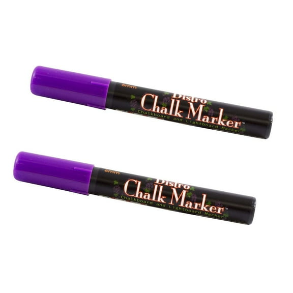 Marvy Uchida Broad Point Chalk Markers, Purple, 2/Pack