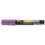 Marvy Uchida Chisel Tip Acrylic Paint Marker, 1/Pack, Metallic Violet