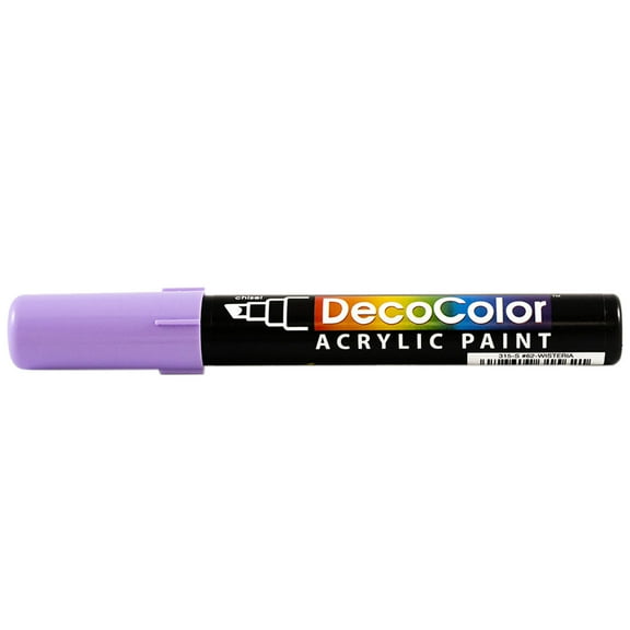 Marvy Uchida Chisel Tip Acrylic Paint Marker, Wisteria Purple, 1/Pack