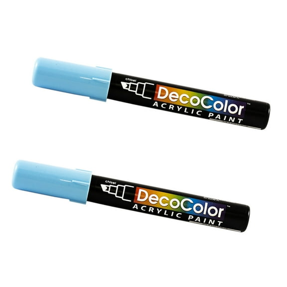 Marvy Uchida Chisel Tip Acrylic Paint Markers, 2/Pack, Jade Green