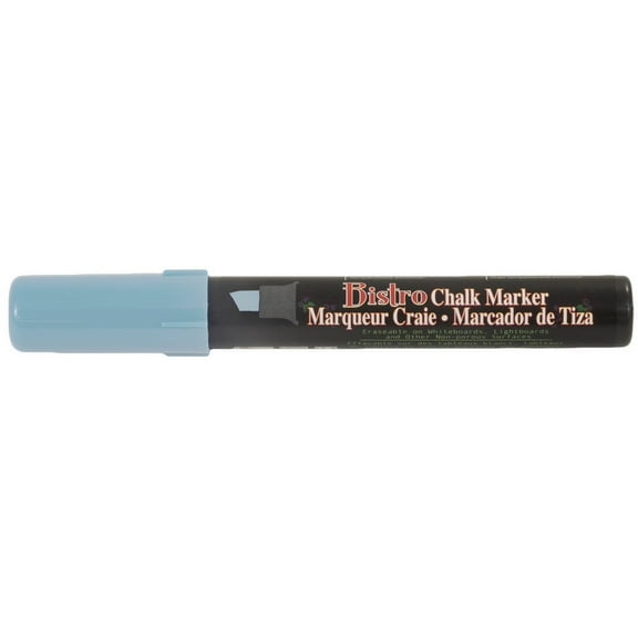 Marvy Uchida Chisel Tip Chalk Marker, Baby Blue, 1/Pack
