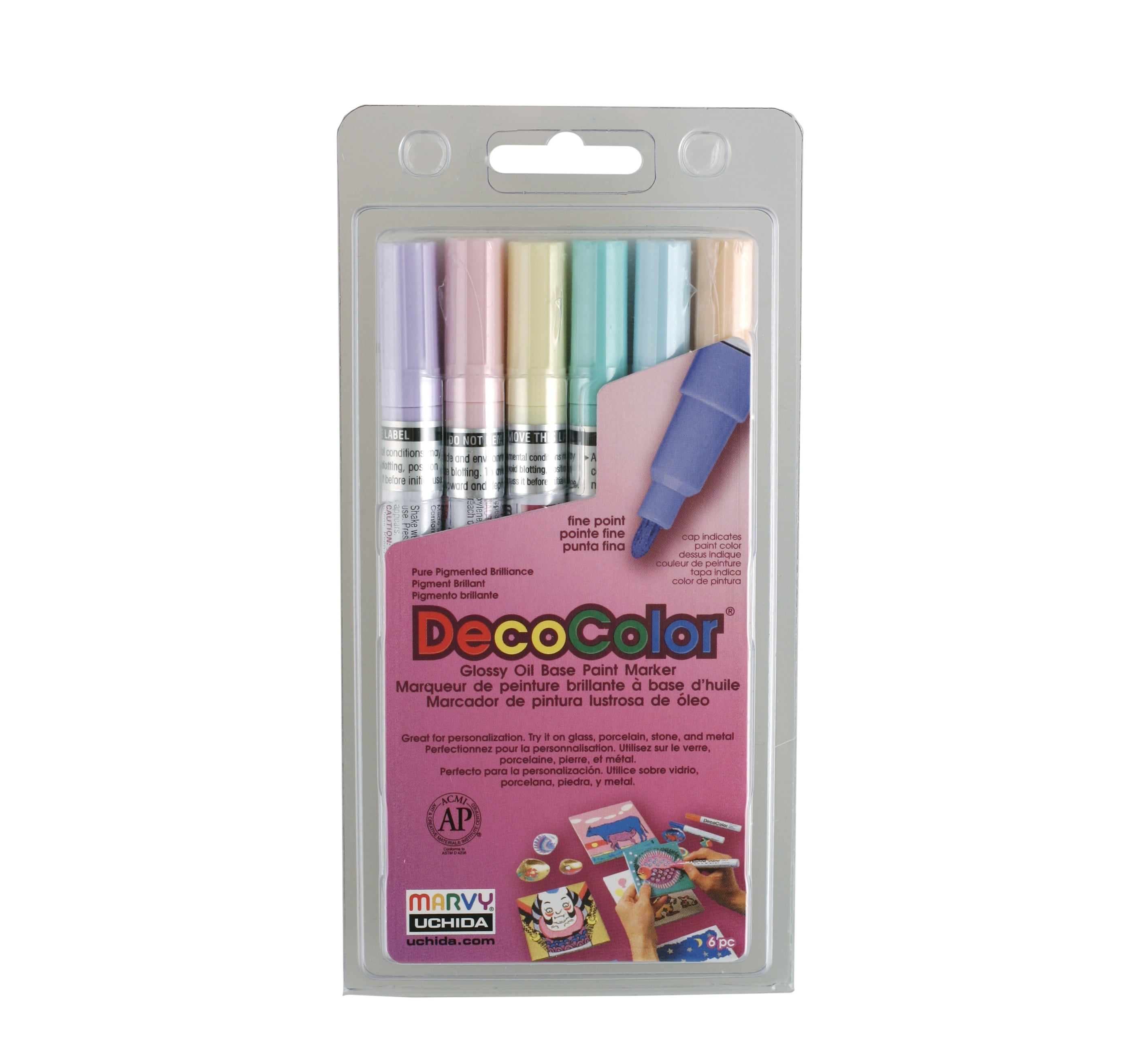 Uchida Brush Markers, 12/Pkg, Pastel - Walmart.com