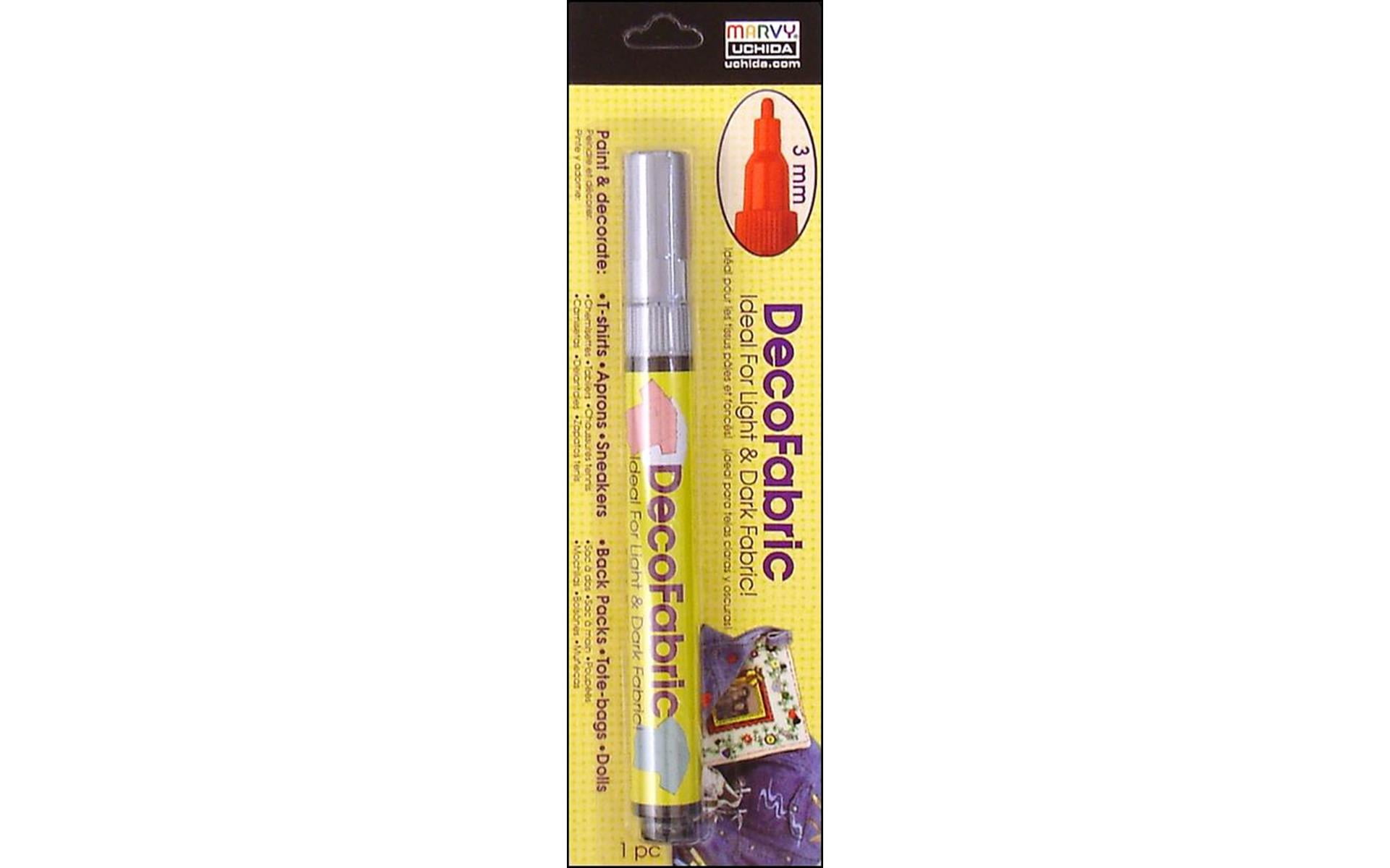 Marvy Uchida Decofabric Fabric Paint Marker Silver