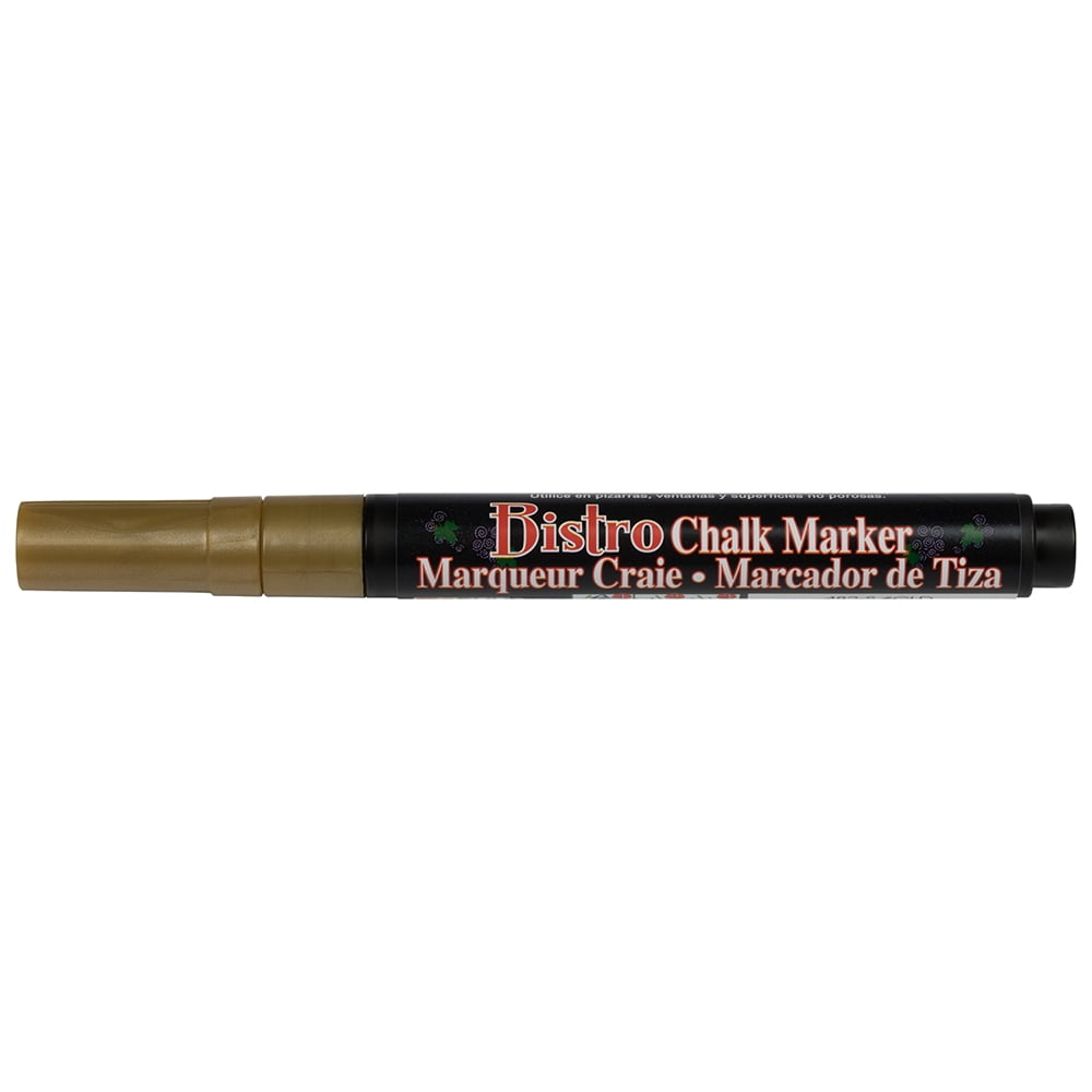 Metallic Fine Point Permanent Markers, Fine Bullet Tip, Gold