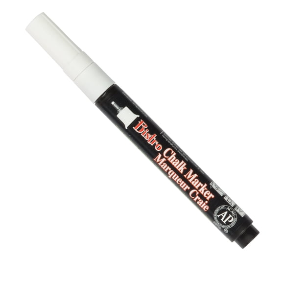 Marvy Uchida Extra Fine Point Chalk Marker, White, 1/Pack