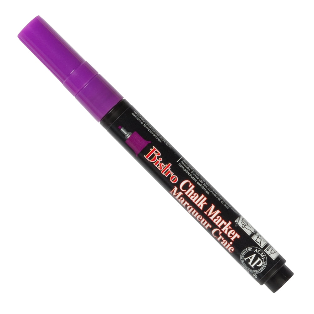Marvy Uchida Extra Fine Point Chalk Markers, Violet, 2/Pack