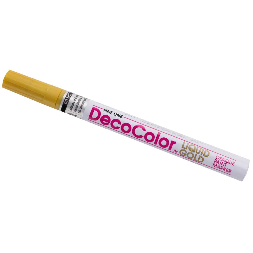 Marvy Uchida Fine Line Opaque Paint Marker, Gold, 1/Pack