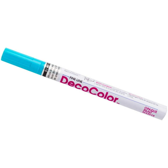 Marvy Uchida Fine Line Opaque Paint Marker, Light Blue, 1/Pack