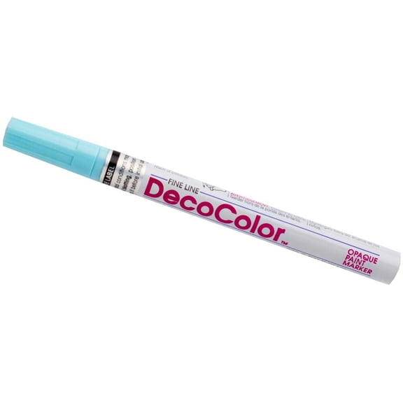 Marvy Uchida Fine Line Opaque Paint Marker, Pale Blue, 1/Pack
