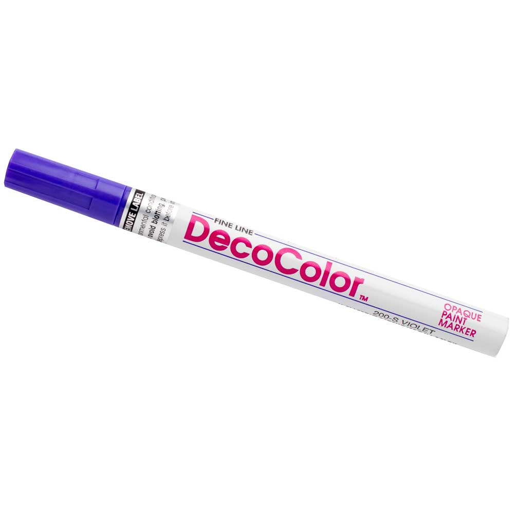 Marvy Uchida Fine Line Opaque Paint Marker, Violet, 1/Pack