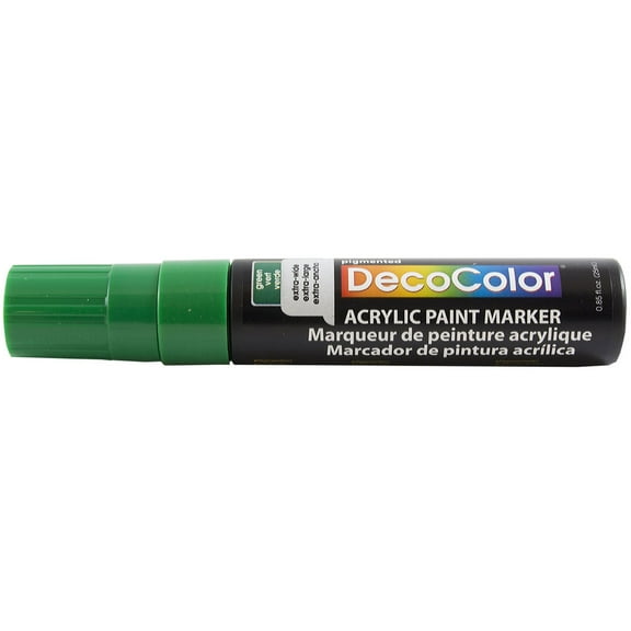 Marvy Uchida Jumbo Point Acrylic Paint Marker, Green, 1/Pack